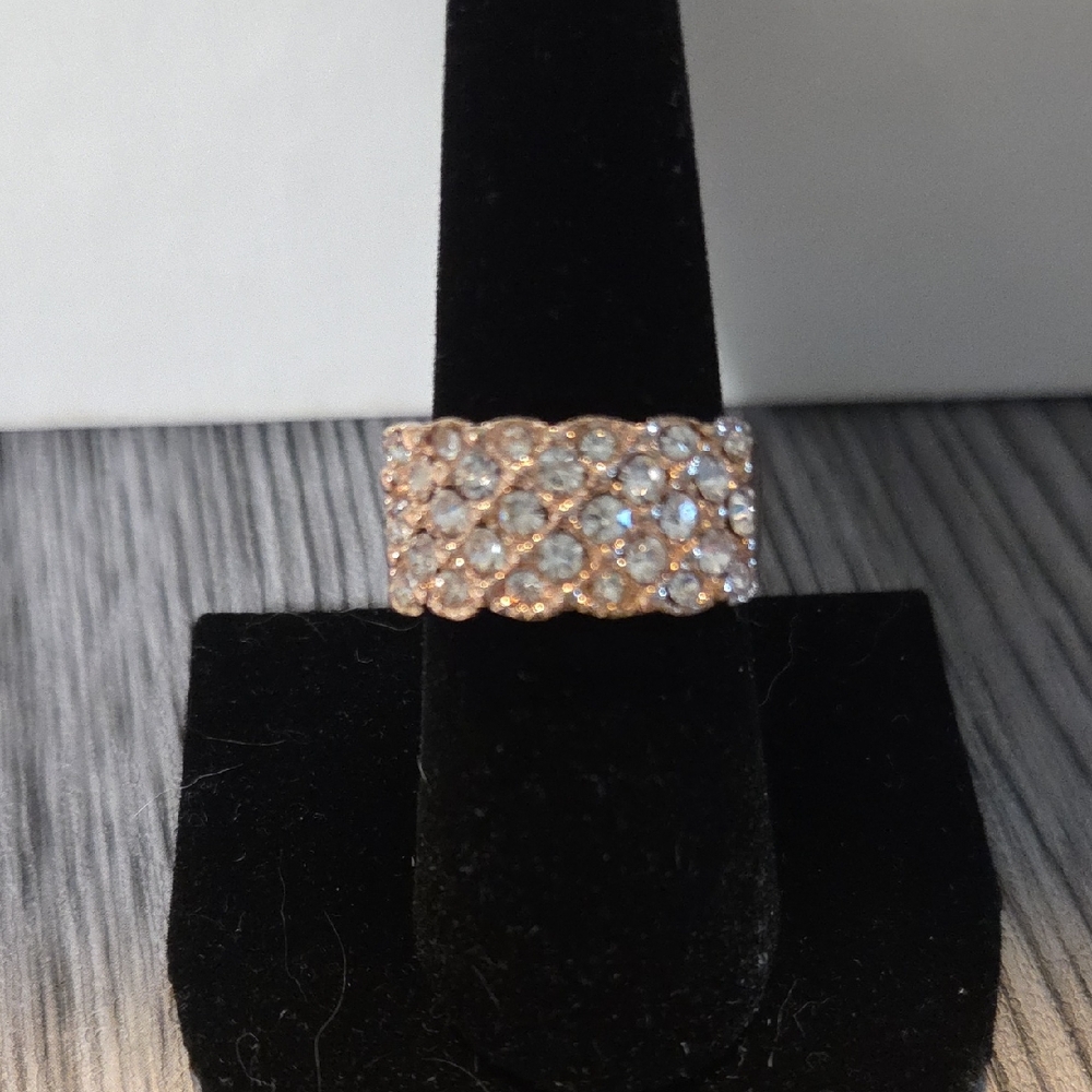 Fashion Rose Gold Crystal Ring